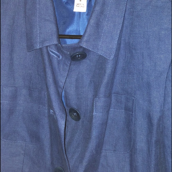 Talbots Blue blazer. - Picture 2 of 4